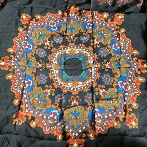 Casca Large Vintage Print Scarf